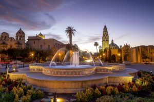 Balboa Park San Diego at Night